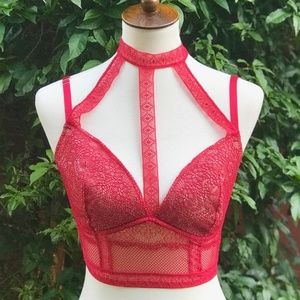 Victoria's Secret Intimates & Sleepwear - NWT VS Red HOT! High Neck Mesh Bustier Victoria's Secret Intimates & Sleepwear - NWT VS Red HOT! High Neck Mesh Bustier